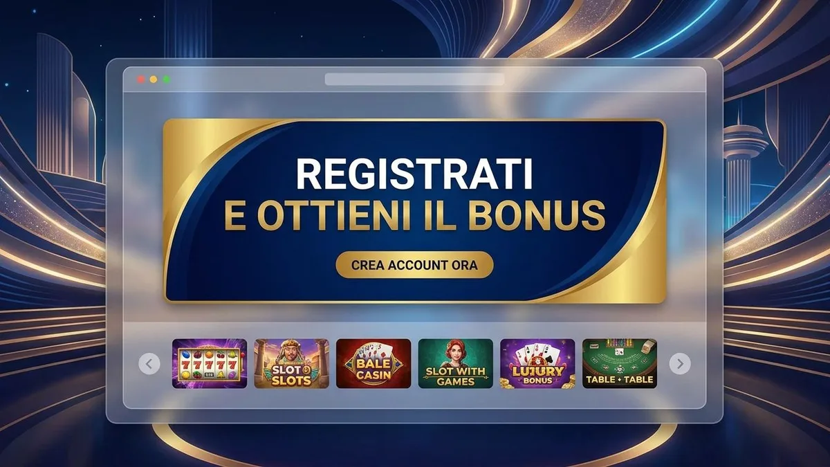 Registrazione con bonus
